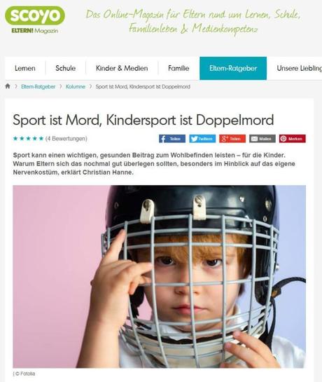 scoyo-Kolumne: Sport ist Mord, Kindersport ist Doppelmord