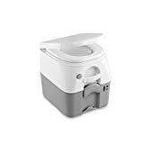 Dometic Portable 976 Camping-Toilette mit 360° Druckspülung I Abwassertank 18.9 Liter I Weiß/Grau