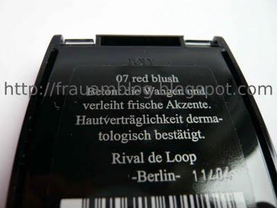 [Swatch] Rival de Loop Rouge Powder 07 Red Blush