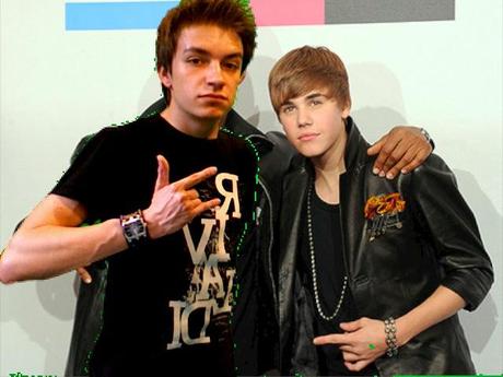 Green Box Effekt in Photo Booth mit Justin Bieber