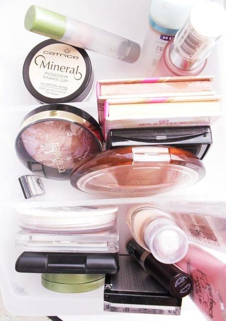 Aufbewahrung meiner Make-up Sammlung