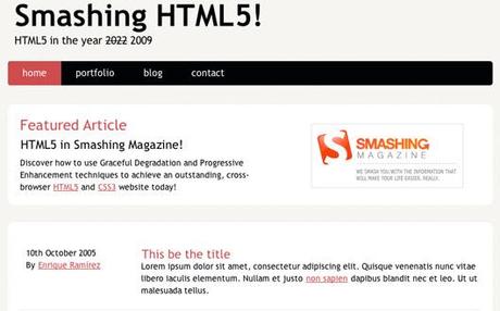 smashing 7 Schritt für Schritt Tutorials zum Erstellen einer HTML5 Website 