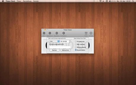 Timer Clock bringt dir viele Timerfunktionen auf deinen Mac