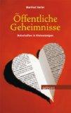 Rezension – Kerler, Manfred – Öffentliche Geheimnisse