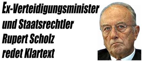 Ex-Verteidigungsminister und Staatsrechtler Rupert Scholz redet Klartext