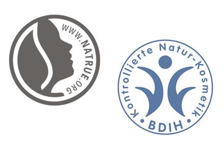Naturkosmetik Siegel - BDIH und NaTrue Label