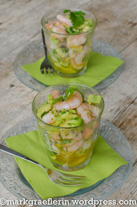 Mein Mann kann: Avocado-Tatar mit Garnelen im Glas – (Mitt-)Sommerküche