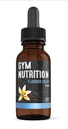 GYM-NUTRITION - Flavor Drops Aroma Tropfen Mit sensationellem Geschmack Für Quark, Jogurt, Uvm Made in Germany - 50ml Pipettenflaschen Geschmack: Delicious Vanilla