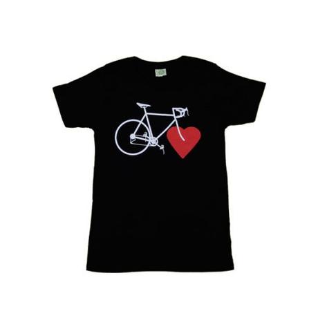 Nachhaltige Fahrradtipps - Bike Love - T-Shirt mit Fahrrad und Herz 