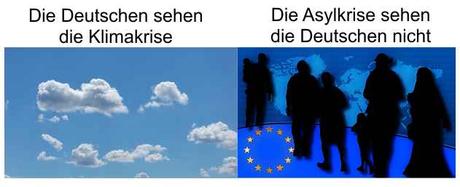 Die Deutschen glauben an die Klimakrise, eine Asylkrise sehen sie jedoch nicht