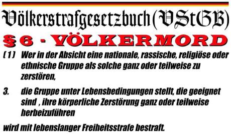 Völkerstrafgesetzbuch (VStGB) § 6 – Völkermord