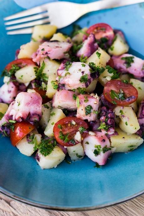 Kroatischer Oktopus Salat