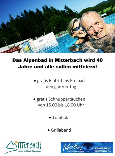40 Jahre Alpenbad in Mitterbach – Badfest mit den Westmountainboys