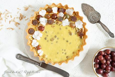 Fruchtige Stachelbeertarte mit Skyr-Schmand-Guss