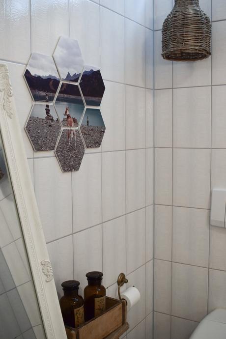 Wandgestaltung mit hexxas von Cewe. Einfach Bild auswählen und an die Wand kleben. Wanddeko für Diele, Badezimmer, Esszimmer, Wohnzimmer, Schlafzimmer. Individuelle Dekoidee mit Hexagonen. hexxa Deko für deine Wände. Selber machen