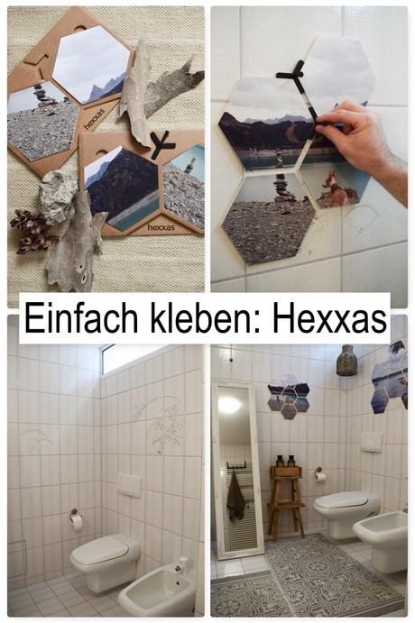 So geht es: Wandgestaltung mit hexxas von Cewe. Einfach Bild auswählen und an die Wand kleben. Wanddeko für Diele, Badezimmer, Esszimmer, Wohnzimmer, Schlafzimmer. Individuelle Dekoidee mit Hexagonen. hexxa Deko für deine Wände. Selber machen