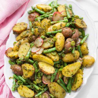 Chimichurri Kartoffelsalat mit grünen Bohnen