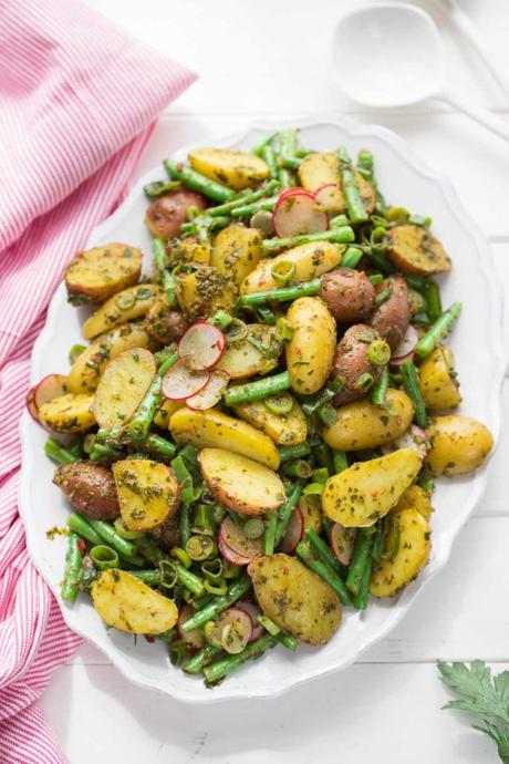Chimichurri Kartoffelsalat mit grünen Bohnen