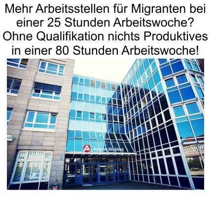 Mehr Arbeitsplätze für Migranten durch 25 Stunden Woche? Die SPD glaubt’s wahrscheinlich