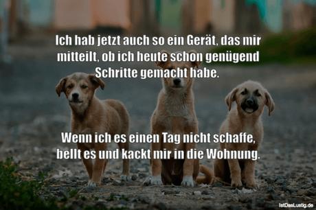 Lustiger BilderSpruch - Ich hab jetzt auch so ein Gerät, das mir...