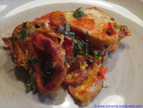 Feuriger Brotauflauf mit Tomaten und Chorizo – reloaded