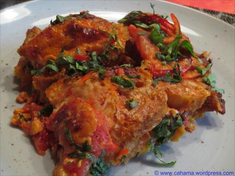 Feuriger Brotauflauf mit Tomaten und Chorizo – reloaded