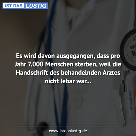 Lustiger BilderSpruch - Es wird davon ausgegangen, dass pro Jahr 7.000...