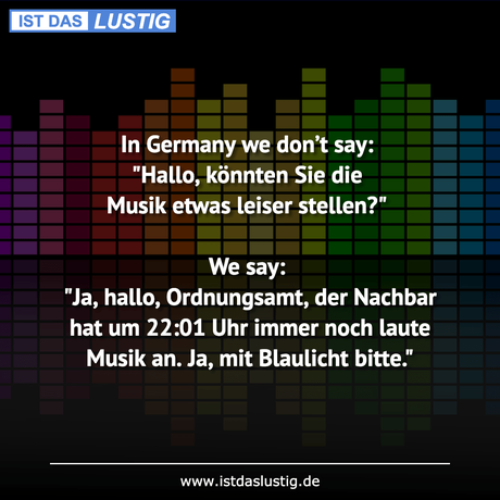 Germany don’t say: 