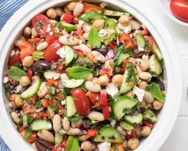 Mediterraner Bohnensalat