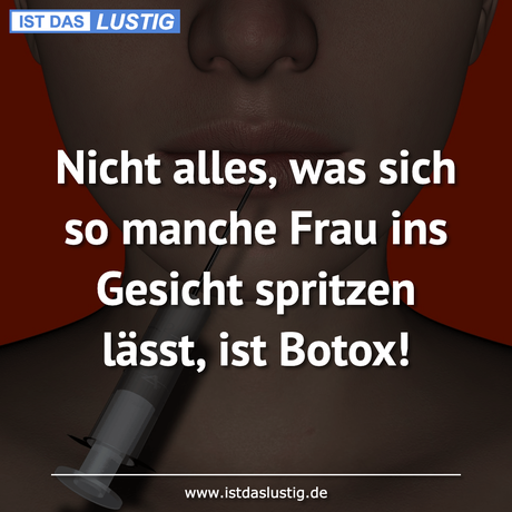 Lustiger BilderSpruch - Nicht alles‚ was sich so manche Frau ins...