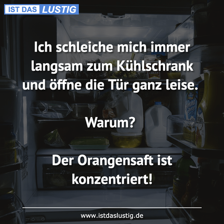 Lustiger BilderSpruch - Ich schleiche mich immer langsam zum...