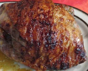 Puten-Kräuter-Rollbraten, gegrillt