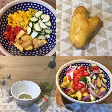 In the summertime: Salate zum Sattessen – oder – Mediterraner Ofengemüse-Salat