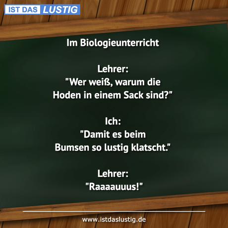 Biologieunterricht Lehrer: 