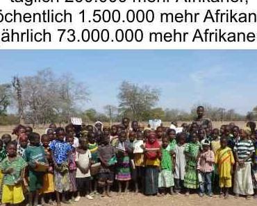 Nicht das in Deutschland produzierte CO² ist das Problem, sondern die Bevölkerungsexplosion in Afrika