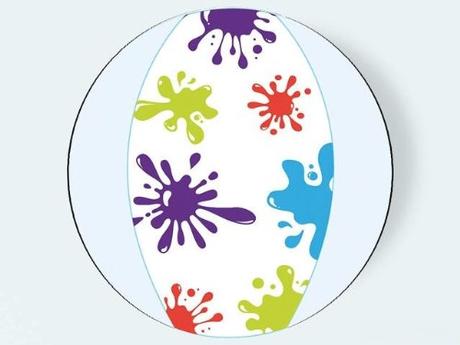 Strandball Spielball Splash Fun 50cm