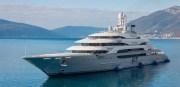 Mega-Yacht Ocean Victory ankert vor Puerto Portals