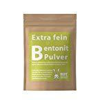 Vital Vegan Extrafein Bentonit Pulver 500-2500g Mineralerde Tonerde - Black Mask Gesichtsmaske Premium Qualität mit 95% Montmorillonit - Pure Cleanse (1000g)