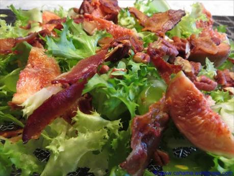 Feigen-Frisée-Salat mit Bacon