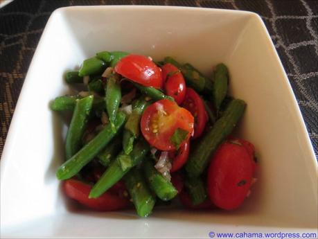 Grüne Bohnen-Tomaten-Salat