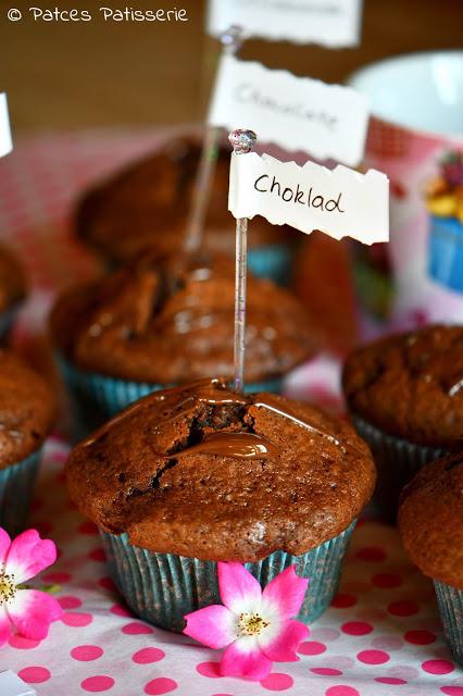 Super einfache Schoko-Muffins mit Kern [All-in-Teig]