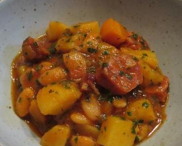 Weiße Bohnen-Kartoffel-Eintopf mit Chorizo