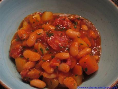 Weiße Bohnen-Kartoffel-Eintopf mit Chorizo