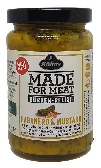 Kühne - Made for Meat - Gurken-Relish Habanero & Mustard