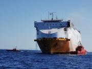 Besatzung eines brennenden Frachtschiffes 25 Meilen vor Mallorca evakuiert
