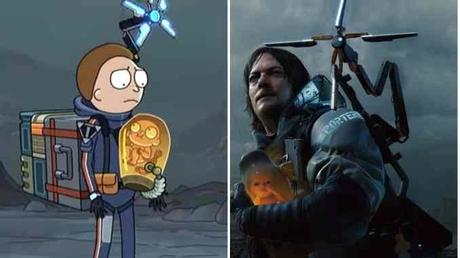 Rick & Morty spielen Death Stranding in einer witzigen Crossover-Werbung