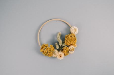 DIY Kranz mit Trockenblumen