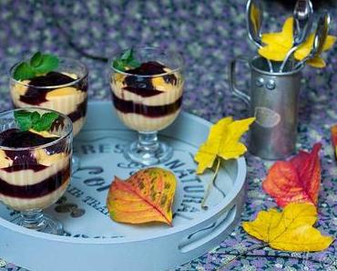 Bunte Herbstküche, Rote-Rüben-Nudeln (steirisch “Rohnenfleckerln”) und Kürbis-Vanillepudding