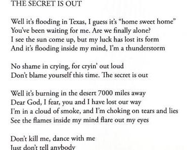 The secret is out …