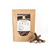 NATURAL Hundeland Ochsenziemer | 10 Stück | Naturkausnack | gesunde Belohnung | naturbelassen | schlachtfrische Rohprodukte | sanfte Trocknung